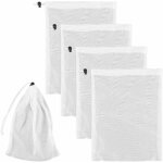 30x23cm sac filtrant piscine, 4 pcs sac filtrant aquarium filet de nettoyage de piscine en maille fine ...