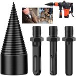 32 mm cne  vis pour fendeuse de bches, mches pour fendre le bois original, avec 3 poignes de forage, ...