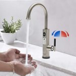 3200 w chauffe - eau lectrique en acier inoxydable chauffe - eau sans rservoir amateur, robinet mlangeur ...