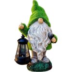 33cm, décoration nain de jardin avec lampes solaire, statue gnome original, Étanche résine, pour pelouse ... 33cm, décoration nain de jardin avec lampes solaire, statue gnome original, Étanche résine, pour pelouse ...