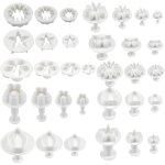 33pcs emporte piece pate a sucre, ustensiles pour dcoration de gteau, coeur fleur feuille papillon ...