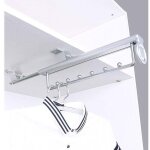 35cm heavy duty porte - v�tements extractible porte pantalon cintre coulissant, penderie telescopique, ...