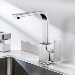 360 � robinet evier de cuisine pivotant � , mitigeur monocommande en acier inox robinetterie cuisine ...