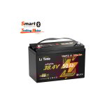 Batterie lithium lifepo4 36v 50ah bluetooth, 1920wh, max. 15000 cycles, batterie marine pour moteur hors ...