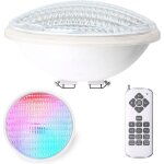 36w lampe piscine led ip68 lampe de piscine rgb submersible 12v dc / ac spot led couleur avec tlcommande ...