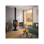 Godin - 388145000053 - poêle à bois mazamet peint anthracite 388145anth Godin - 388145000053 - poêle à bois mazamet peint anthracite 388145anth