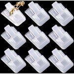 39 pi�ces pr�sentoir de bague en plastique transparent - pr�sentoir de bague rectangle vitrine de rangement ...