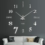 3d horloge murale, diy horloge murale digitale, mouvement silencieux, horloge murale design moderne, ... 3d horloge murale, diy horloge murale digitale, mouvement silencieux, horloge murale design moderne, ...