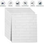 3d imperm�able � l'eau carreaux de mur de briques 70x77cm autocollants panneau de mousse auto - adh�sif ...