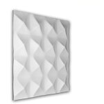 Profhome decor - 3d panneau mural profhome 159003 lambris mural panneau acoustique design moderne blanc ...