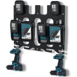 3en1 support mural pour applicable makita batteries 18v 14. 4v, pour makita chargeurs, pour 2x dc18rc ...