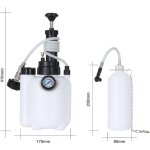 3l purgeur de liquide frein voiture purge purgeur de freins adaptateur e20 universel de kit vidange de ...