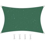 3m x 3m waterproof sun shade sail canopy effectively 95% uv block, oxford fabric, for patio, balconies, ...