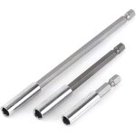 3pcs 1 / 4  porte embouts magn�tique extension de vissage , xu, tournevis tige hexagonal 75mm 100mm 150mm ...