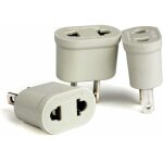 3pcs adaptateur fr vers us convertisseur prise europe�nne vers fiche am�ricaine pour brancher appareils ...