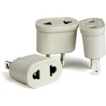 3pcs adaptateur fr vers us convertisseur prise europe�nne vers fiche am�ricaine pour brancher appareils ...