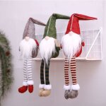 3pcs figurines en peluche de nol, ornements de nol gnome en peluche sudoise tomte gnome faite main ...