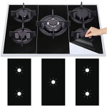 3pcs plaque de cuisson � gaz protection en t�flon, tapis de cuisini�re � gaziniere gaz r�utilisables, ...