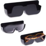 3pcs porte - lunettes de voiture - support de rangement autocollant avec rembourrage en feutre pour lunettes ...