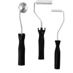 3pcs rouleau dbulleur, bulle paddle outil, fibre de verre d'alliage d'aluminium, kit pour moule, rsine, ...