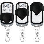 3pcs telecommande universelle portail, 433, 92 mhz tlcommande garage sans fil  4 boutons, bip portail ...