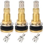3pcs tige valve pneu pour tr618a, tiges valve tracteur sans chambre � air avec 3pcs couvercles de d�montage ...