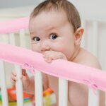 3pcs tour de lit rembourr� pour berceau protection de barreau lit b�b� couverture housse de protection ...