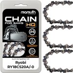 3x chane de trononneuse 20cm 1, 1mm 3 / 8' 33tg pour ryobi ry18cs20a, ry18cs20a - 0