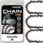 3x chane de trononneuse 40cm 1, 1mm 3, 8' 57tg pour homelite 36