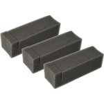 3x filtre remplacement pour wolf 2087407 pour tondeuse  gazon - vhbw