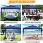 Tonnelle pliante 3x3m de jardin impermable anti - uv hauteur rglable, barnum pliant pour activits ...
