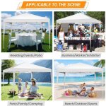 Tonnelle pliante 3x3m de jardin impermable anti - uv hauteur rglable, barnum pliant pour activits ...
