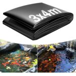 3x4m bache bassin, b�che bassin ext�rieur 0. 2mm epaisseur, liner bassin jardin pour bassins d'agr�ment, ...