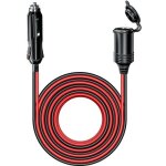 4. 0m rallonge prise allume - cigare de voiture �tanche avec fusible 15a, 12v / 24v adaptateur allume ...