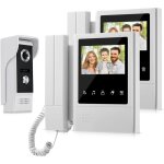 4. 3'' tft couleur c�bl�e vid�o intercom t�l�phone de porte syst�me de sonnerie pour la maison 700tvl ...