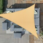 Choyclit - 4. 5x4. 5x4. 5m sable voile d'ombrage triangle, toile impermable une protection des rayons ...