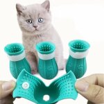 4 bottes anti - rayures pour pieds de chat, beauté en silicone et couvre - pieds de bain doux, chaussures ... 4 bottes anti - rayures pour pieds de chat, beauté en silicone et couvre - pieds de bain doux, chaussures ...