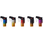 4 briquet �lectronique torche anodis� couleurs assorties euro / u