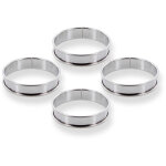 4 cercles � tartelette en inox - alice d�lice