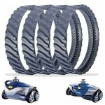 4 chenilles de remplacement noir nettoyeur piscine pneu piste roue r0526100 compatible avec zodiac baracuda ...