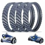 4 chenilles de remplacement noir nettoyeur piscine pneu piste roue r0526100 compatible avec zodiac baracuda ...