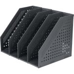 4 compartment foldable magazine rack, adjustable storage box, desk organizer, bookends, document holder, ...