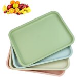 4 couleurs plateaux de service en plastique caf�s rectangle plateaux restauration rapide plateau service ...