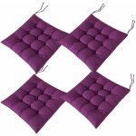 4 coussins de chaises carrs 40x40 coussins de sige dcoration maison coussin mat matelasse, confortable ...