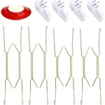 4 crochets ongles non marquants pour assiettes c�ramique 8 - 10 pouces, cadres, d�corations murales.