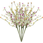 4 ensembles de branches de fausses fleurs, tige de fausse fleur r�aliste au toucher r�el pour la d�coration ...