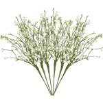 4 ensembles de branches de fausses fleurs, tige de fausse fleur r�aliste au toucher r�el pour la d�coration ...