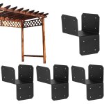 4 �querres de jonction pour poteaux de pergola, assemblage haute r�sistance, usage abris et jardins