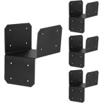 4 �querres de toit pour pergola, connecteur de toiture haute r�sistance, usage gaz�bo et abris voiture ...