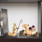 4 figurines de cr�che en r�sine - figurines - cr�che en r�sine - d�coration (f - 4 pi�ces)